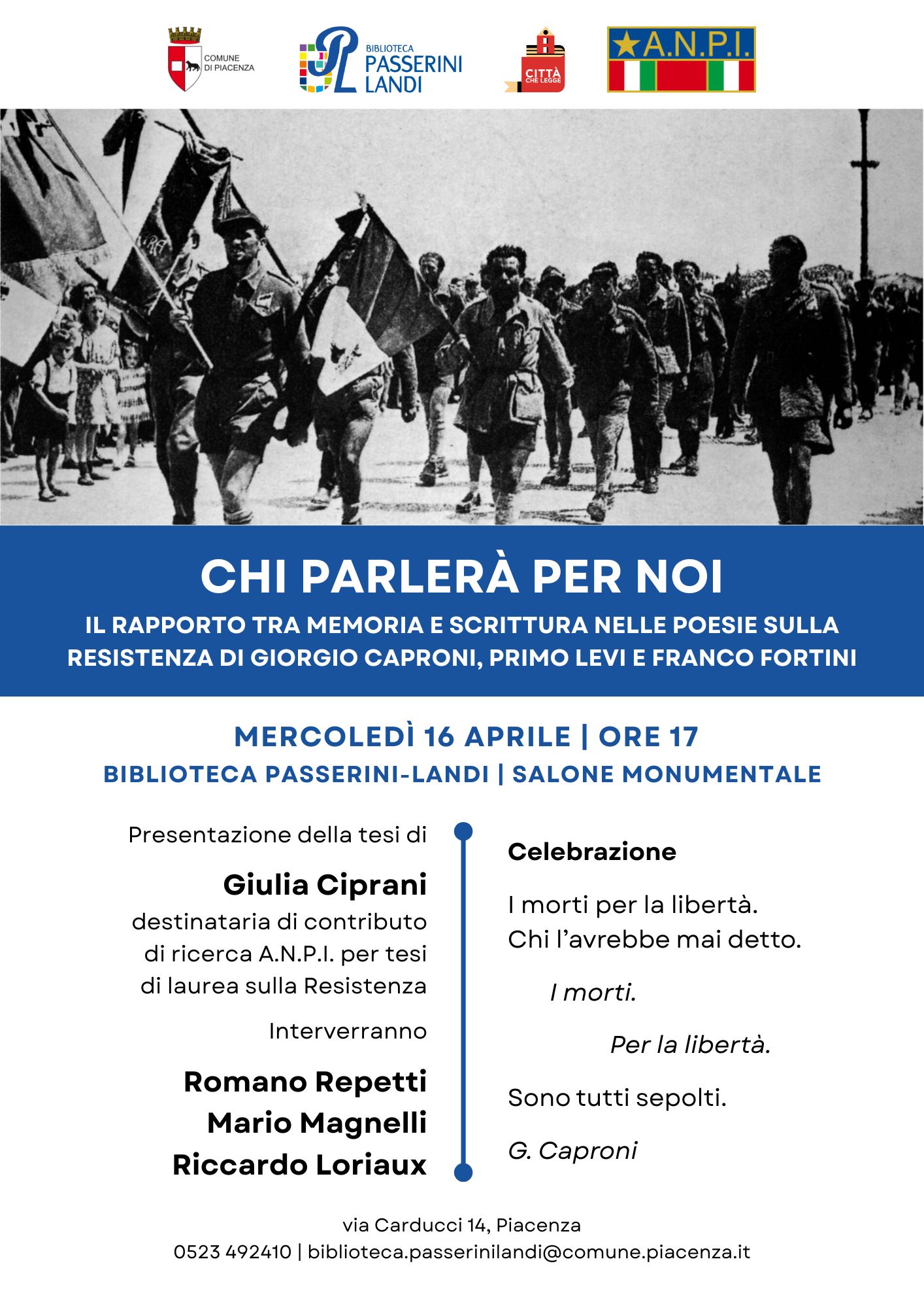 Chi parlerà per noi