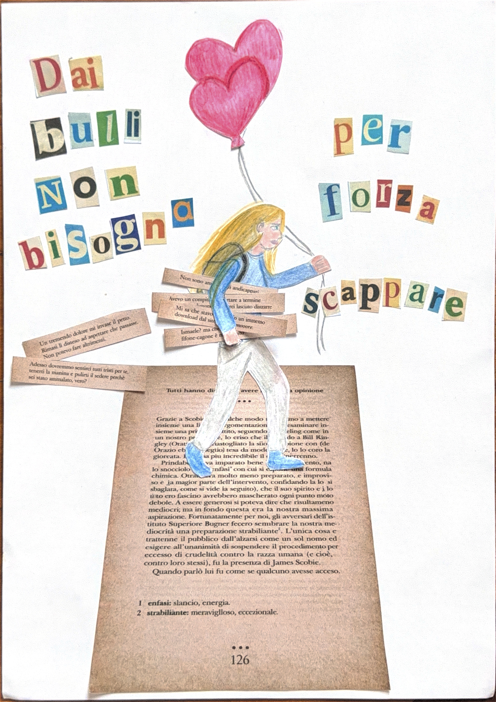 Collage sul libro Non chiamatemi Ismaele