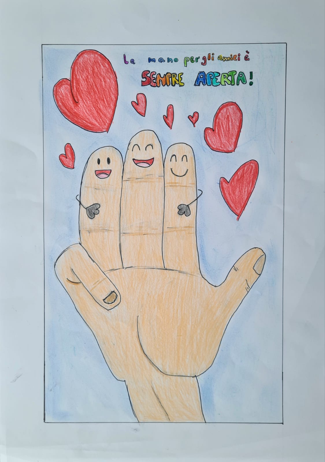 La mano per gli amici è sempre aperta