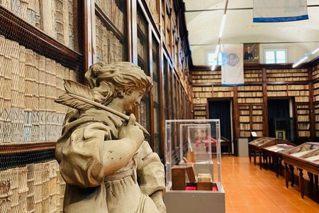 Le sculture in biblioteca